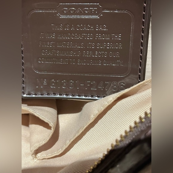 Coach Signature Stripe Wool Lunch Tote - Picture 14 of 16